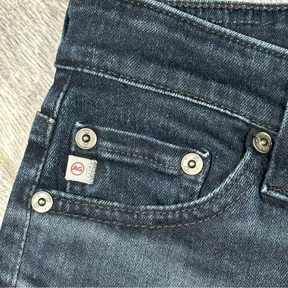 AG ADRIANO GOLDSCHMIED THE MARI Dark Wash High Rise Straight Leg Jeans 27 - Picture 4 of 15